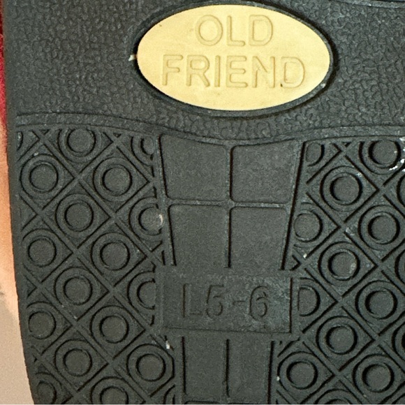 Old Friend Shearling Slippers W5-6 Pink Leather Scuffs - Picture 7 of 7